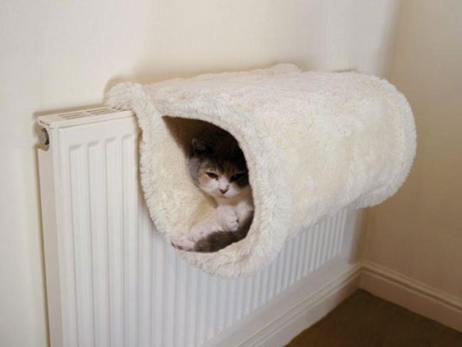 Домик для кошки из папье-маше