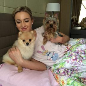 Ольга со своими собаками