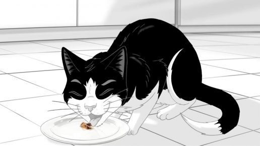 Мультяшный кот из рекламы корма