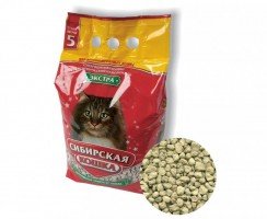 Наполнитель для кошачьего туалета «Сибирская кошка»