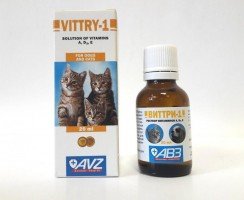 Особенности комплексного витаминного препарата Виттри-1 для кошек